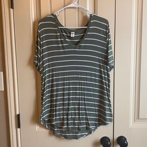 Striped v neck